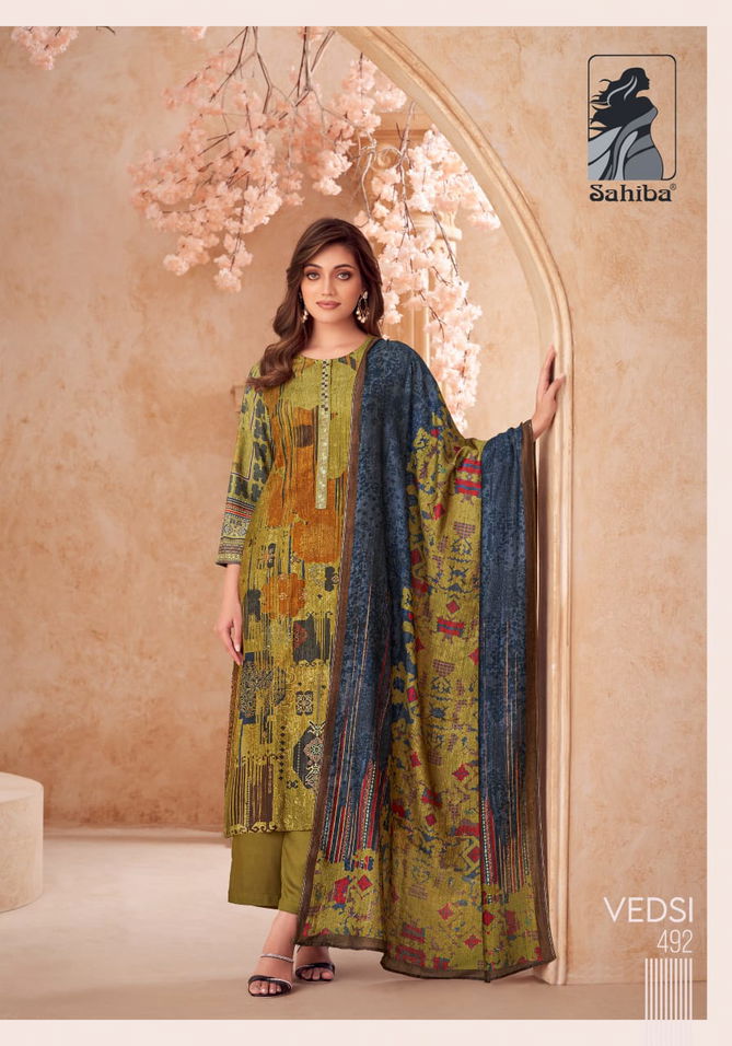 Vedsi By Sahiba Digital Printed Dress Material Wholesale Shop In Surat